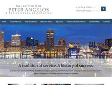 Tablet Screenshot of angeloslaw.com